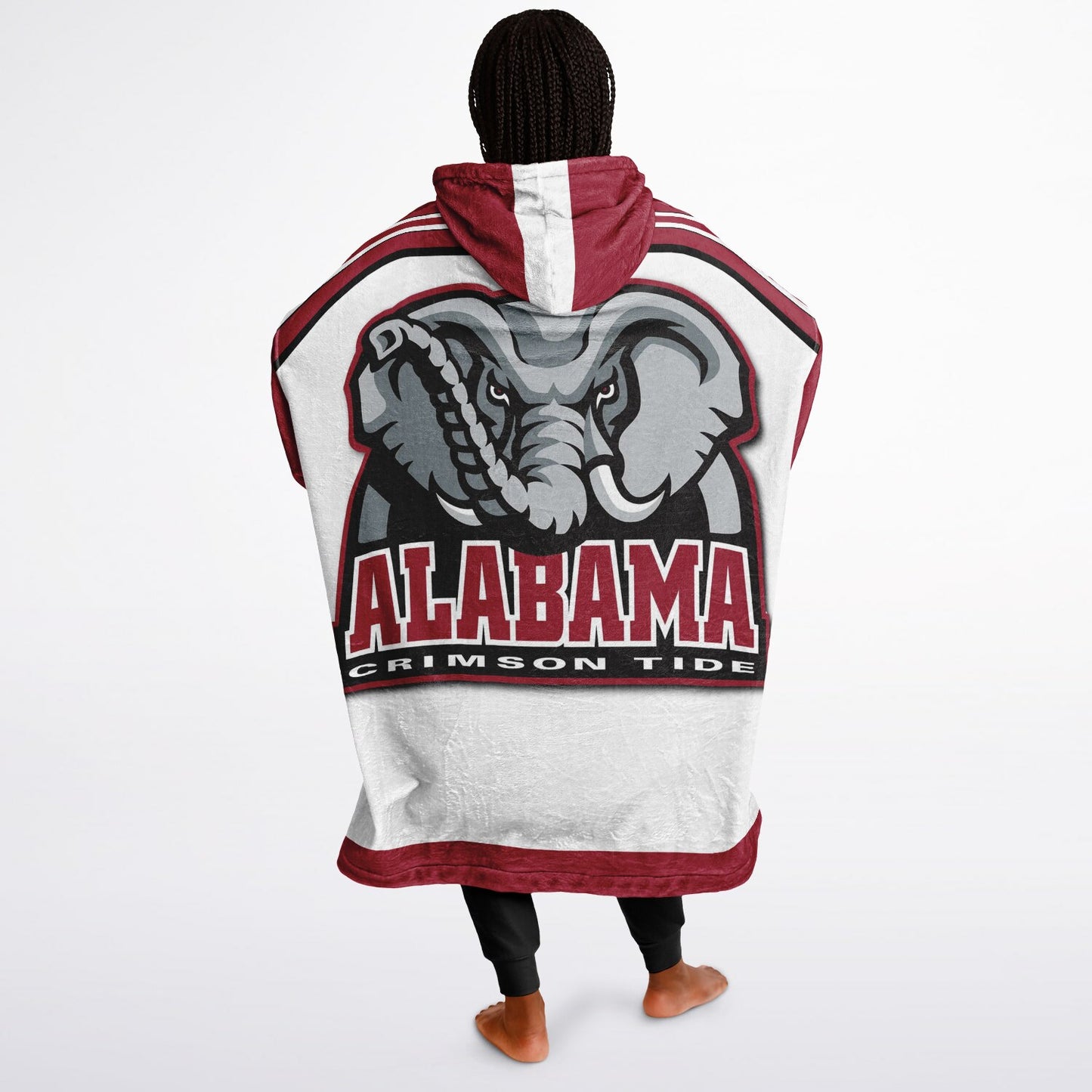 Alabama Crimson Tide White Cuddle Hoodie Great Gift for Alabama Fans & Alumni