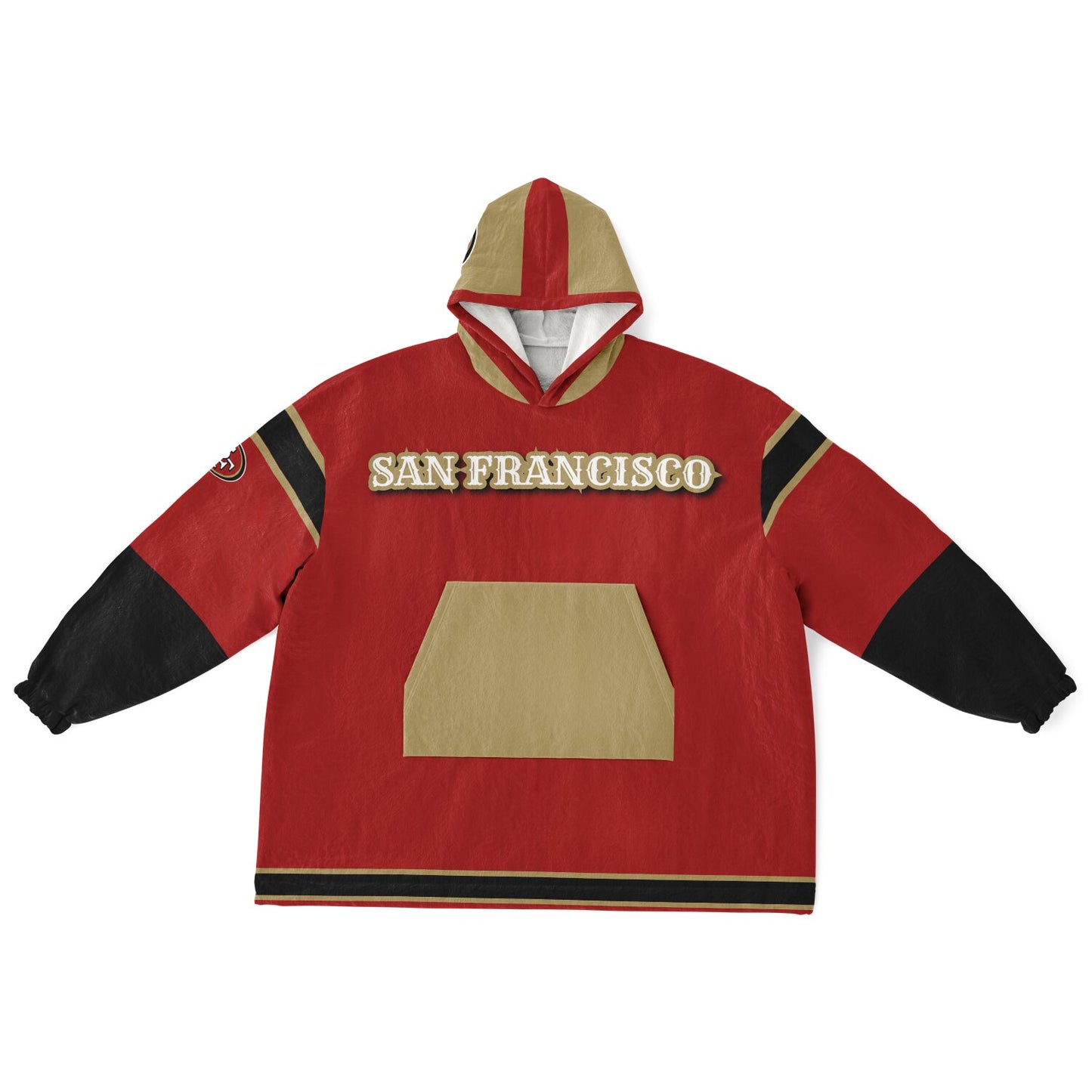 SF 49ers Red Cozy Cuddle Hoodie Gift for 49ers Fans