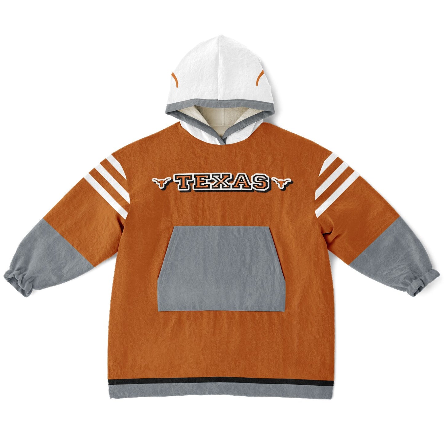 Youth Texas Longhorns Burnt Orange Oversize Cuddle Hoodie  Young Fan Gift From Alumni