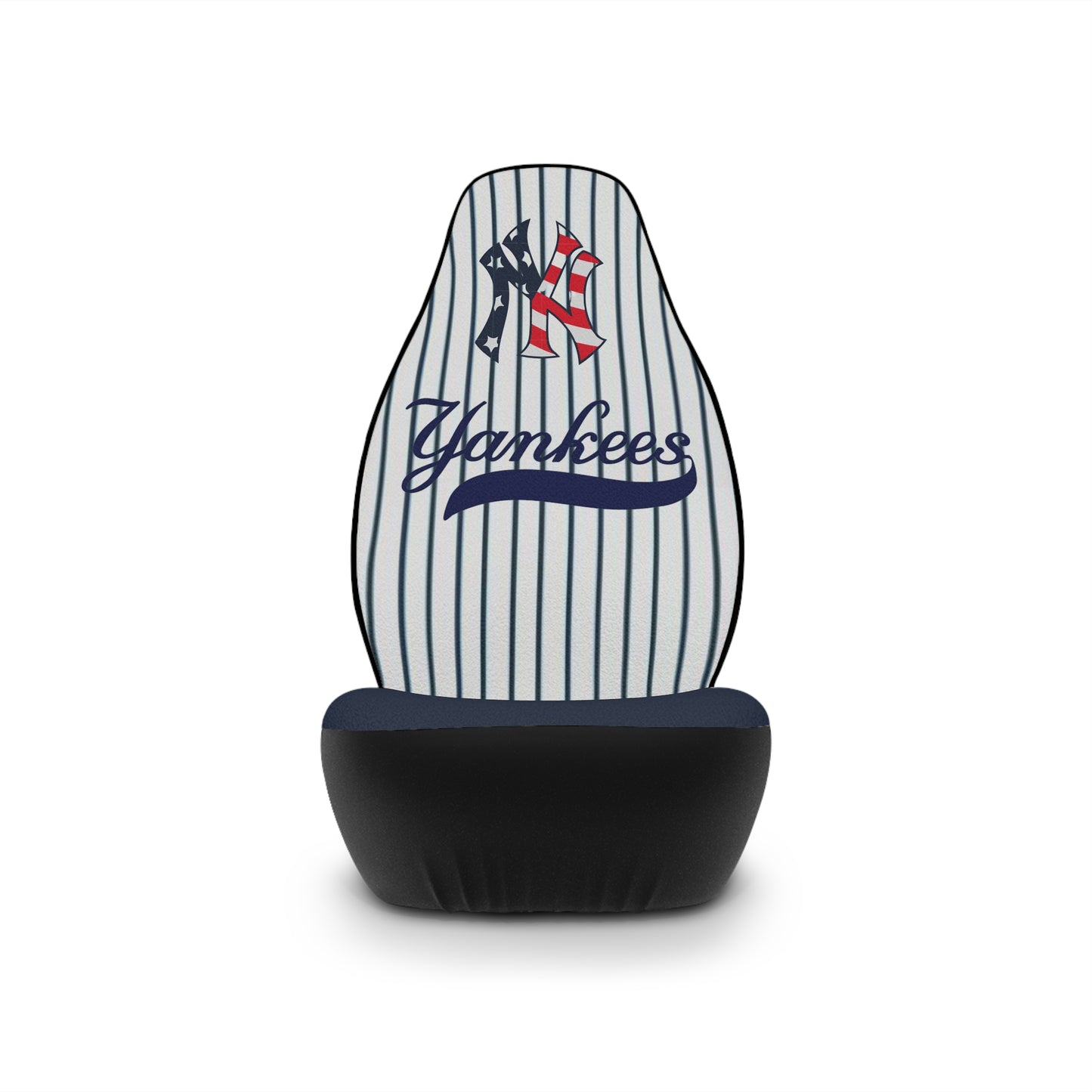 NY Yankees Car Seat Covers NY Red White & Blue NY w/ Striped Back & Navy Seat Vehicle Seat Covers NY Yankees Fan Gift Car Accessories Gift