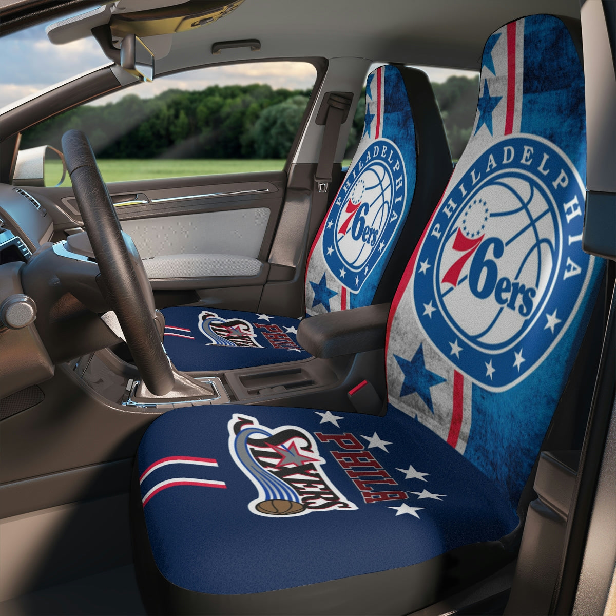 Philly Basketball Car Seat Covers  76ers Car Seat Protector Philadelphia Basketball Fan Gift