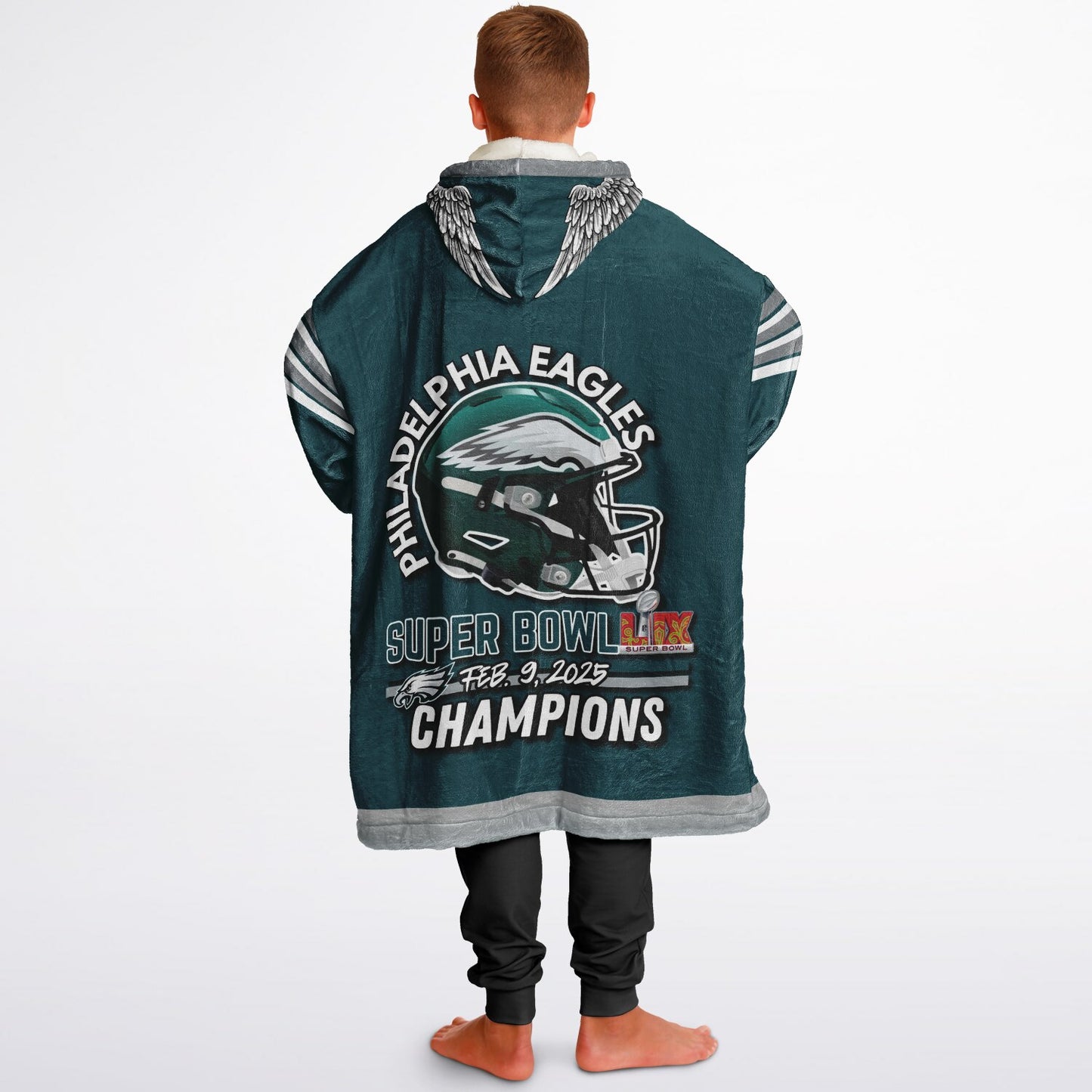 Youth Oversize Hooded Blanket Philly Player Green S.B. Champion