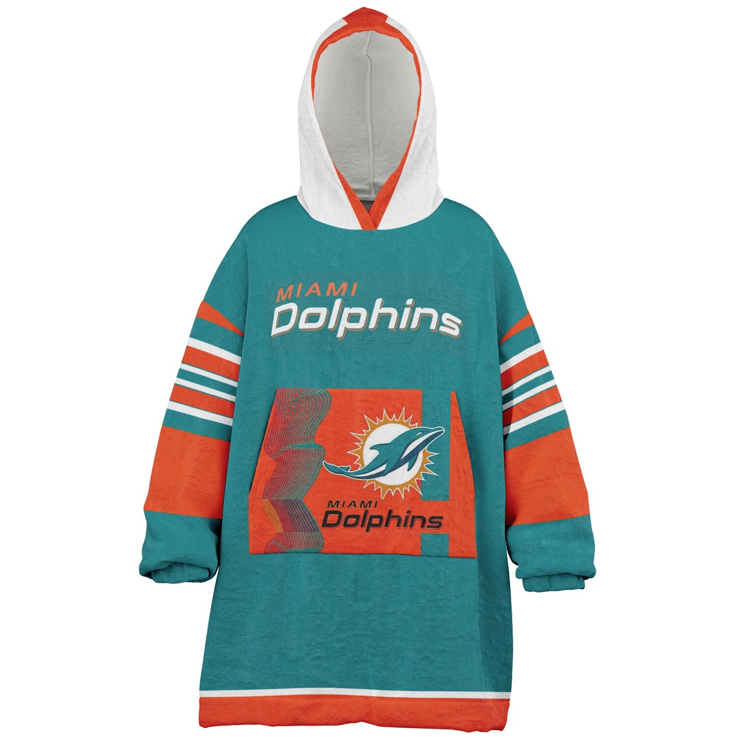 Youth Miami Dolphins Aqua Oversize Cuddle Hoodie Young Fan Gift From Fan