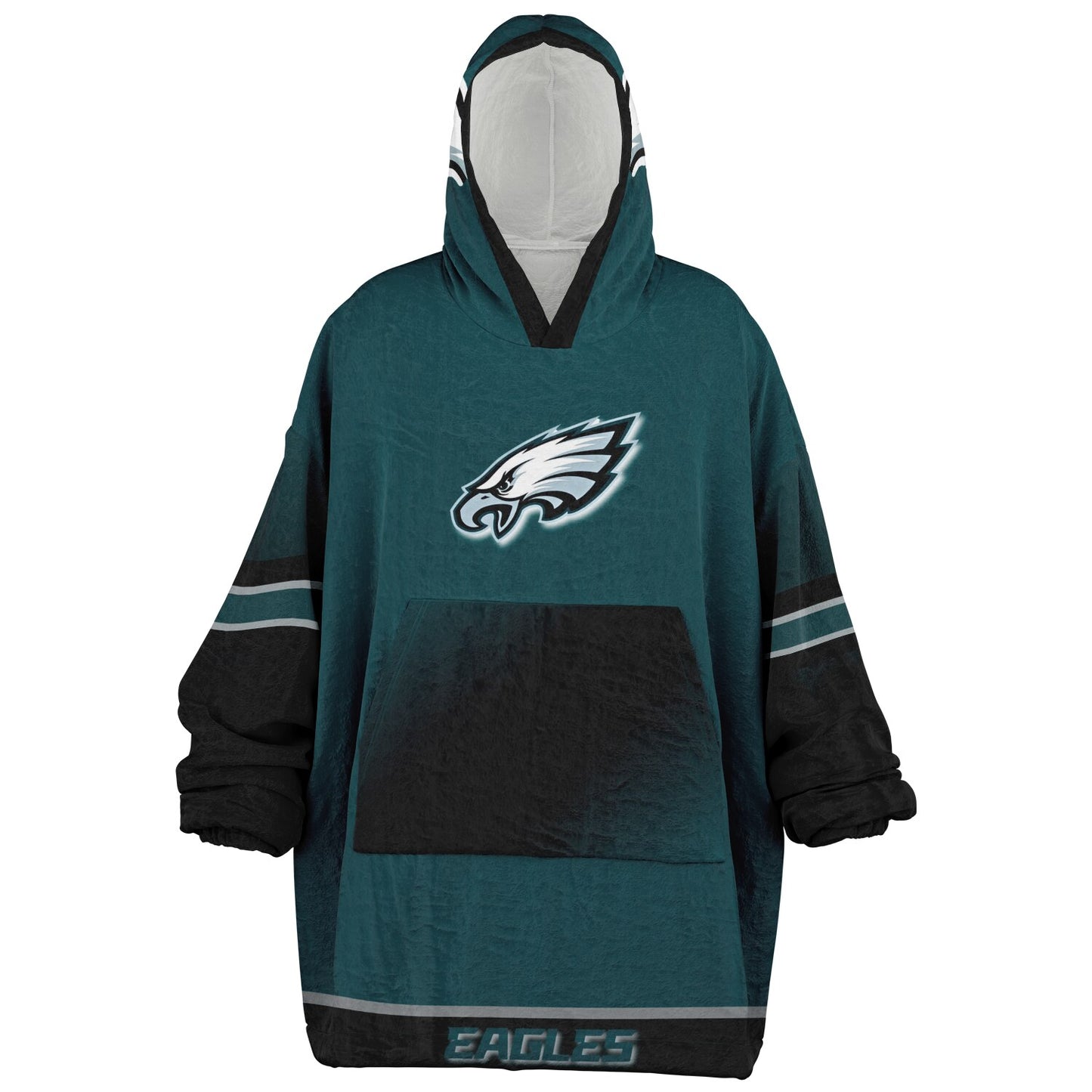 Philadelphia Eagles Victory Green Oversize Hooded Blanket