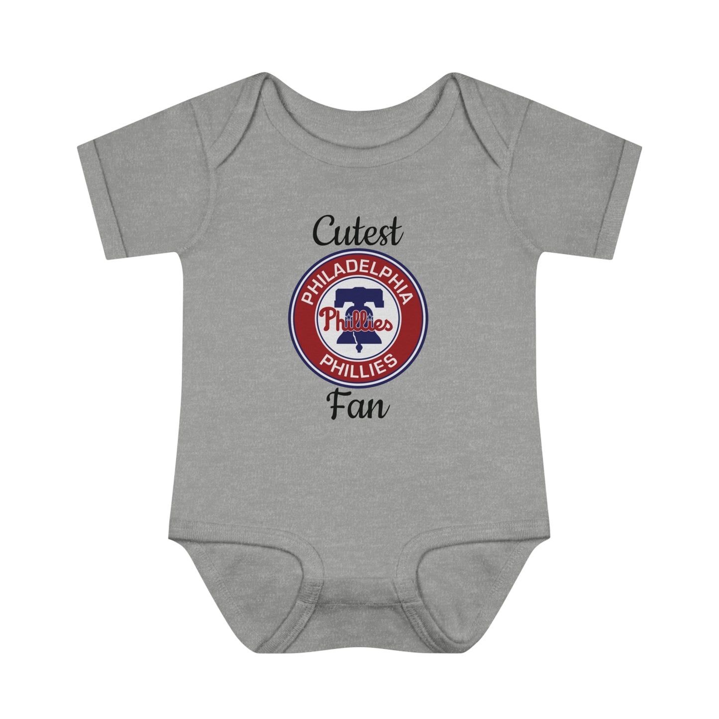 Phillies Cutest Fan Retro Infant Baby Rib Bodysuit Cutest New Fan Comfy Fit Super Soft Feel