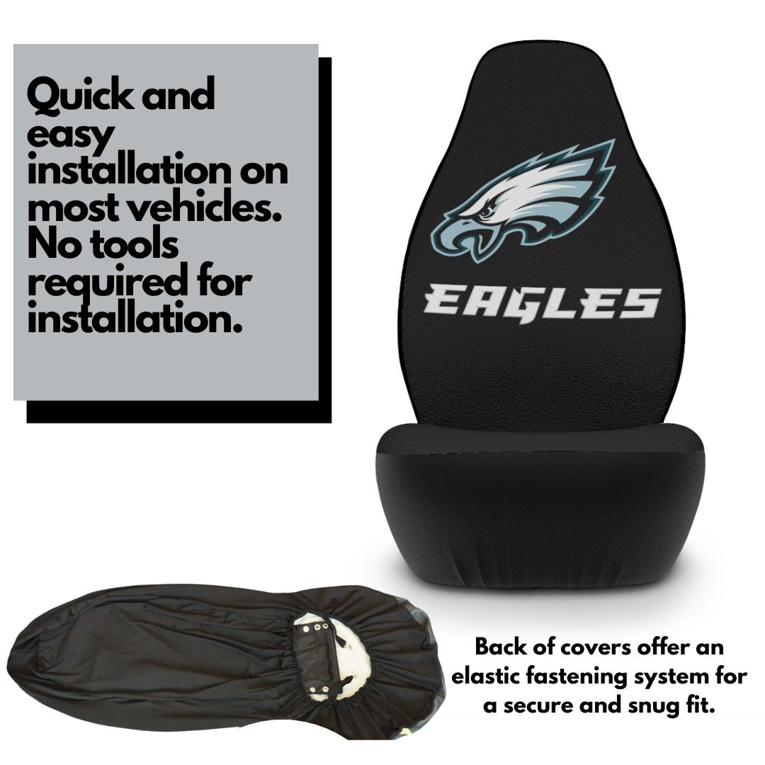 Philly Eagles Black Car Seat Cover Fly Eagles Fly Truck Seat Covers Philadelphia Sports Fan Gift