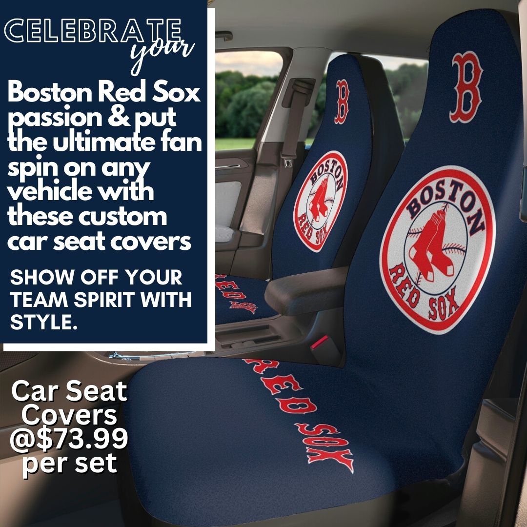 Boston Red Sox Car Seat Covers Red Sox Baseball Club Vehicle Seat Covers Red Sox Fan Gift Car Accessories Gift