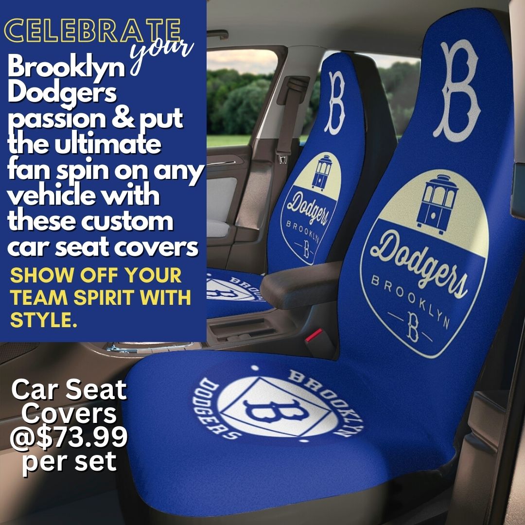 Brooklyn Dodgers Blue Car Seat Covers, Dodgers Baseball Club Truck Seat Covers Dodgers Fan Gift Car Accessories Gift