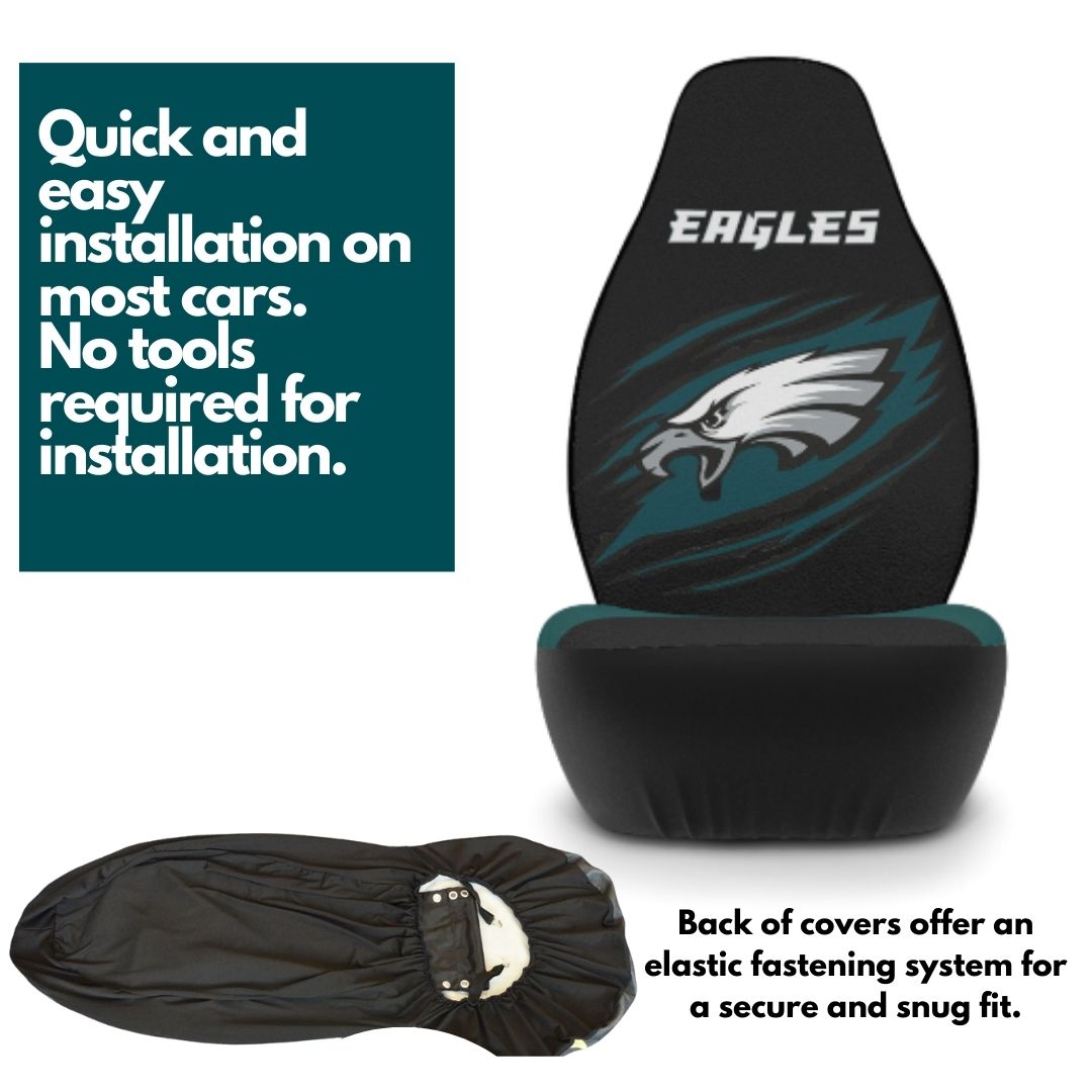 Philly Football Car Seat Covers Fly Eagles Fly Car Seat Covers Philly Sports Fans Gift