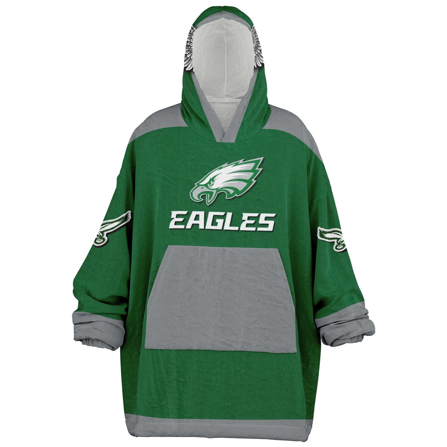 Eagles Retro Kelly Green Eagles Old School Look Cuddle Hoodie Great Gift for Fans