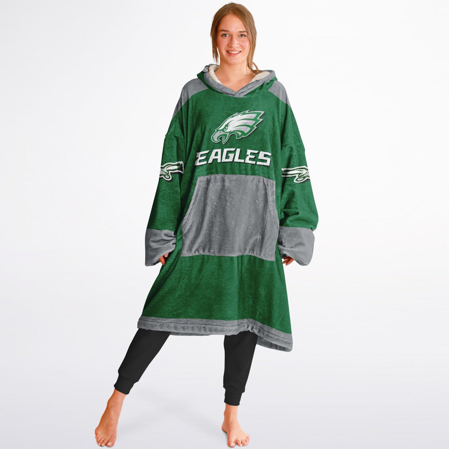 Eagles Retro Kelly Green Eagles Old School Look Cuddle Hoodie Great Gift for Fans