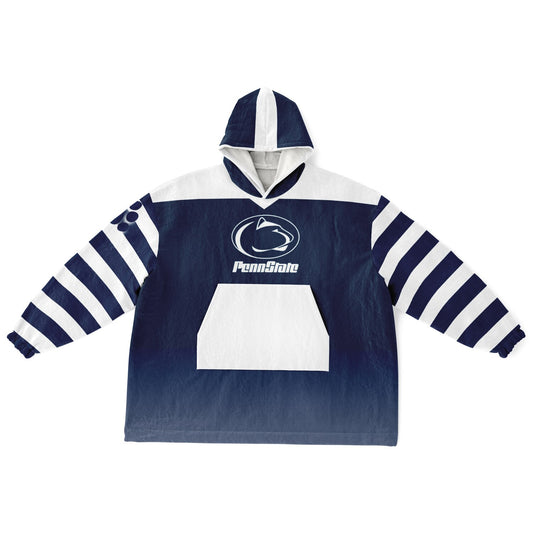 Penn St. Cuddle Hoodie Blue & White Pocket