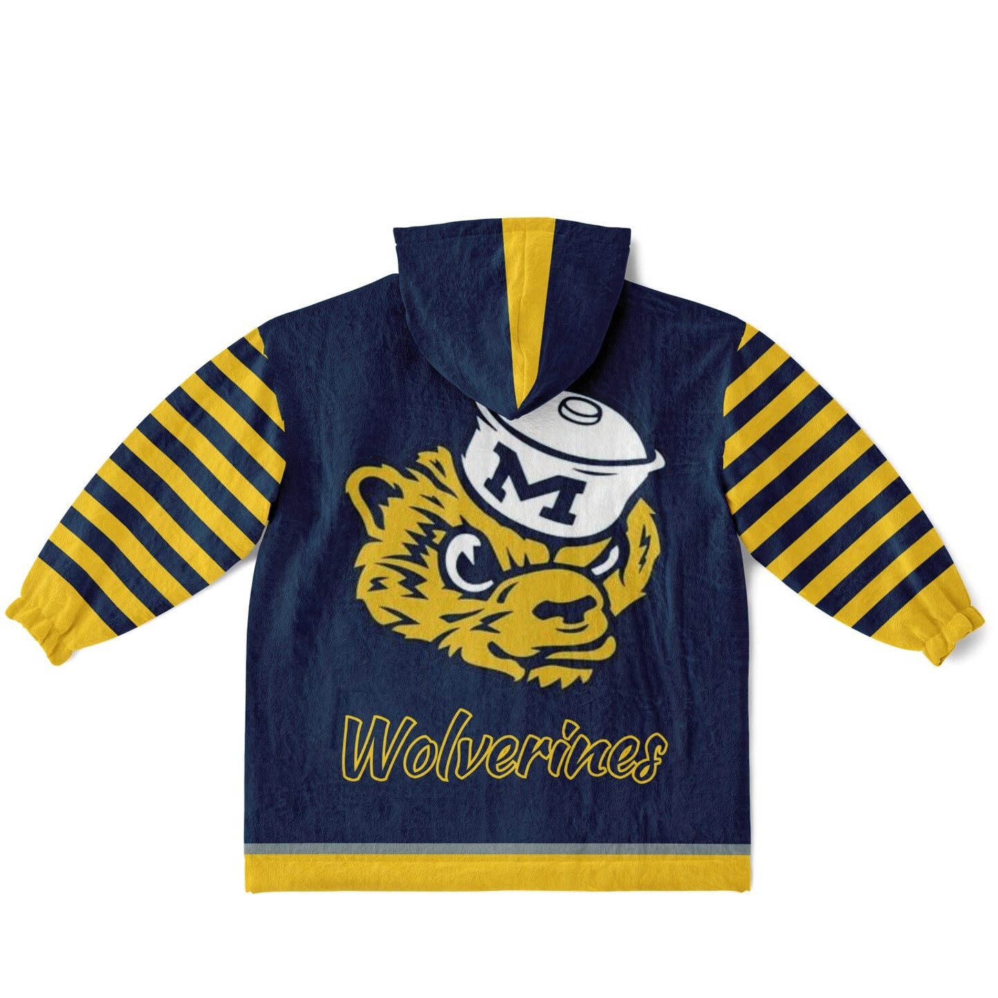 Youth Michigan Blue & Maize Oversize Cuddle Hoodie