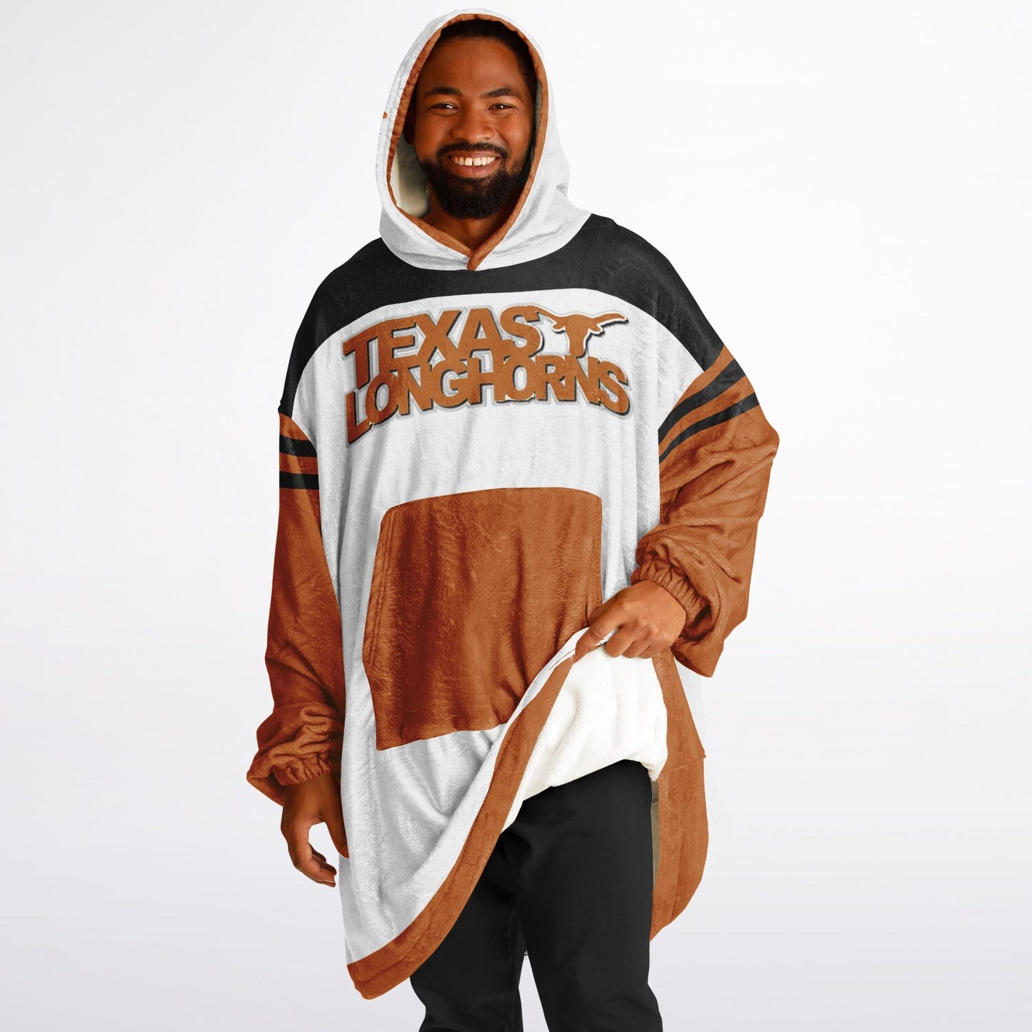 Texas Longhorns White Cuddle Hoodie Great Gift for Texas Alumni & Fans