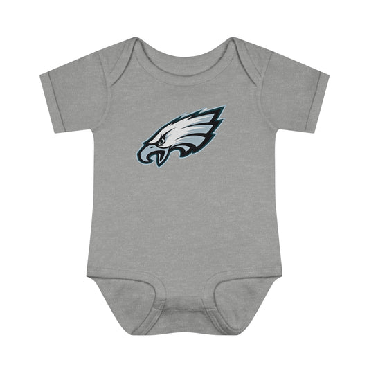 Infant Baby Rib Bodysuit Eagles Born A Fan Cutest New Fan Comfy Fit Super Soft Feel