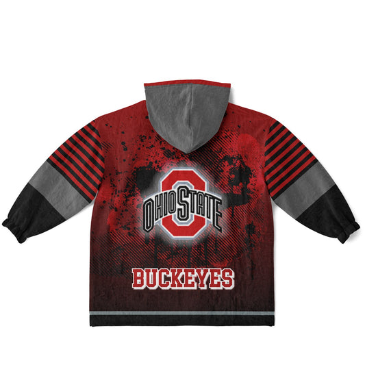 Youth Ohio St. Red Oversize Cuddle Hoodie  Great Gift for Young Fans & Future Buckeyes