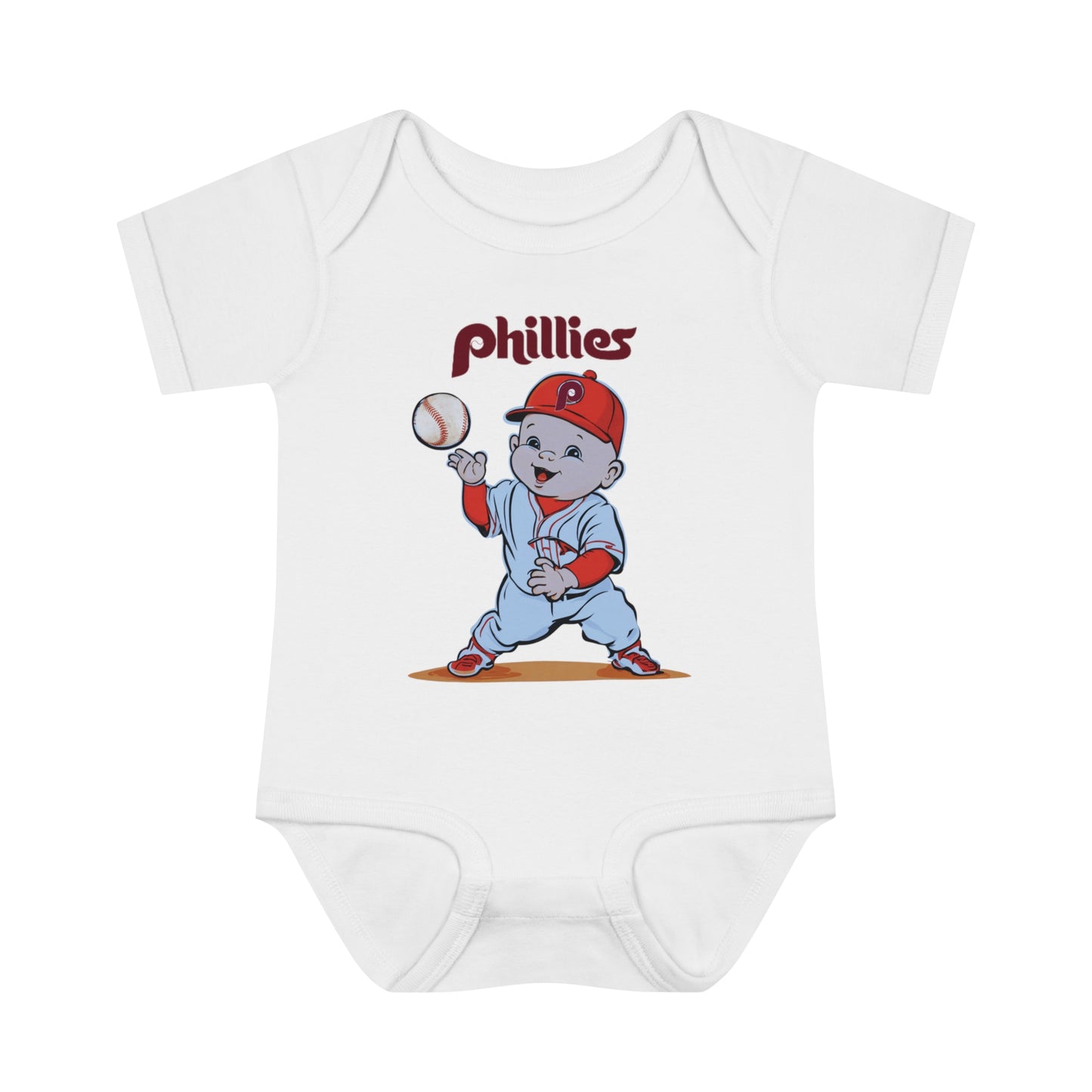 Phillies Baby Retro Infant Baby Rib Bodysuit Cutest New Fan Comfy Fit Super Soft Feel