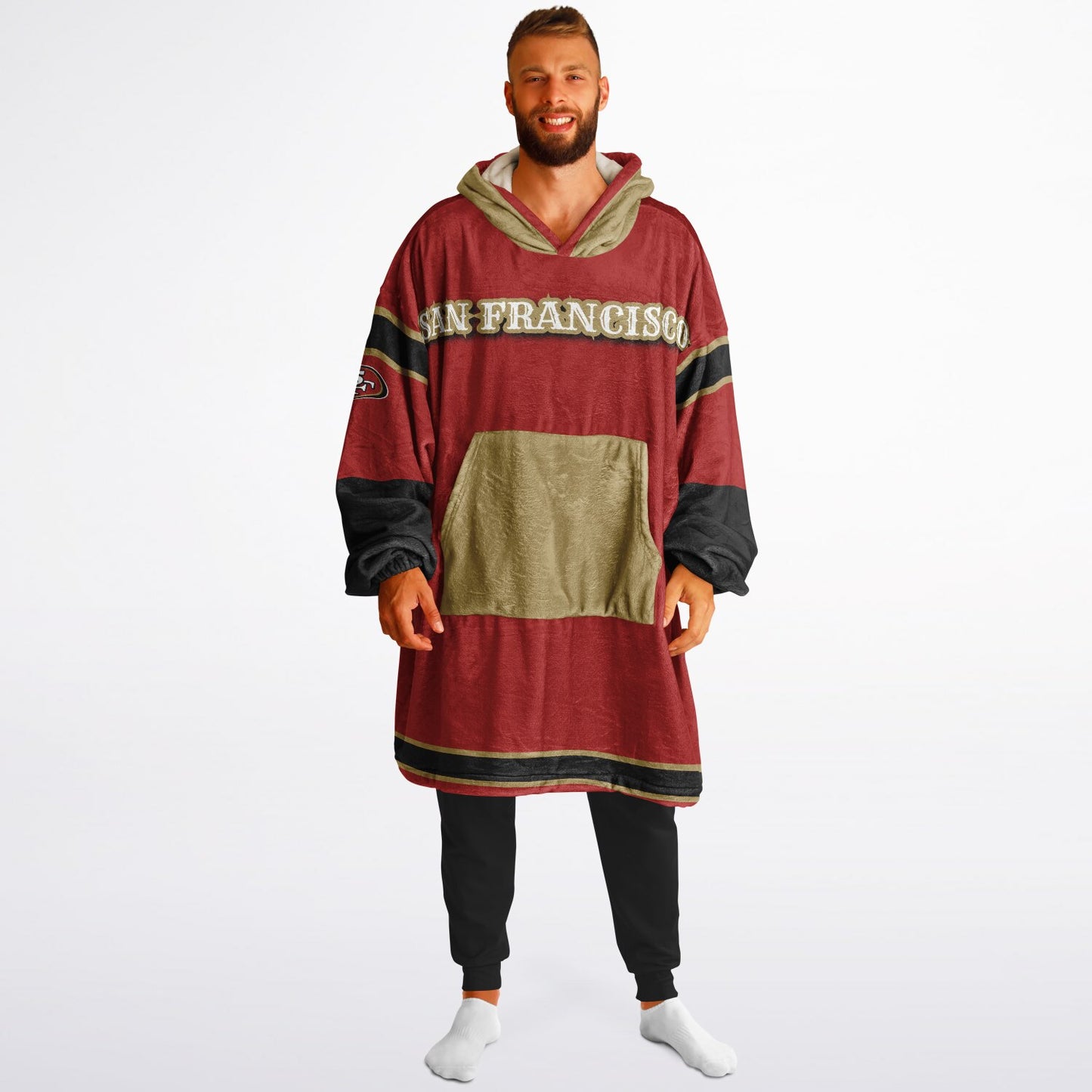 SF 49ers Red Cozy Cuddle Hoodie Gift for 49ers Fans