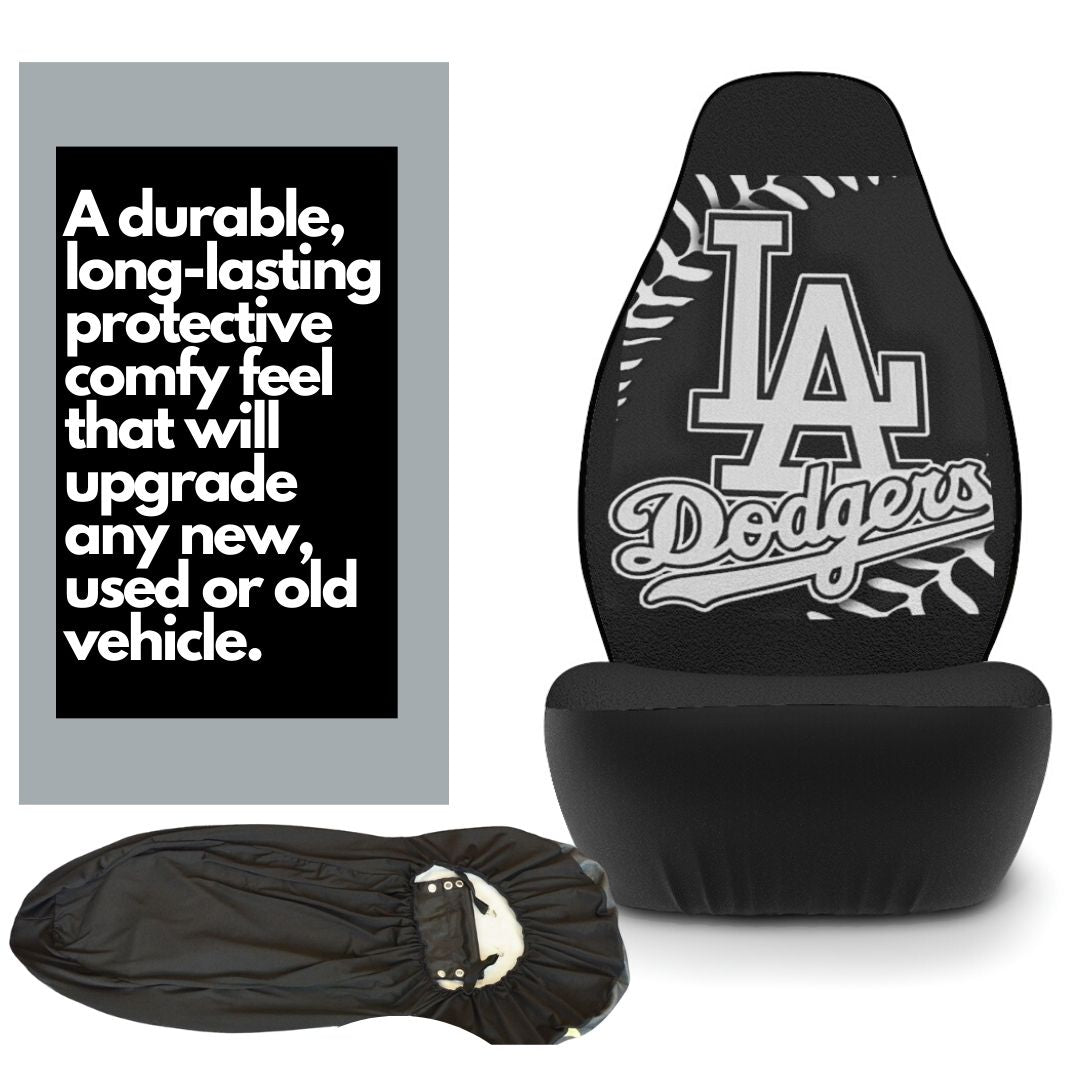 LA Dodgers Black Car Seat Covers Dodgers Baseball Club Truck Seat Covers Dodgers Fan Gift Car Accessories Gift