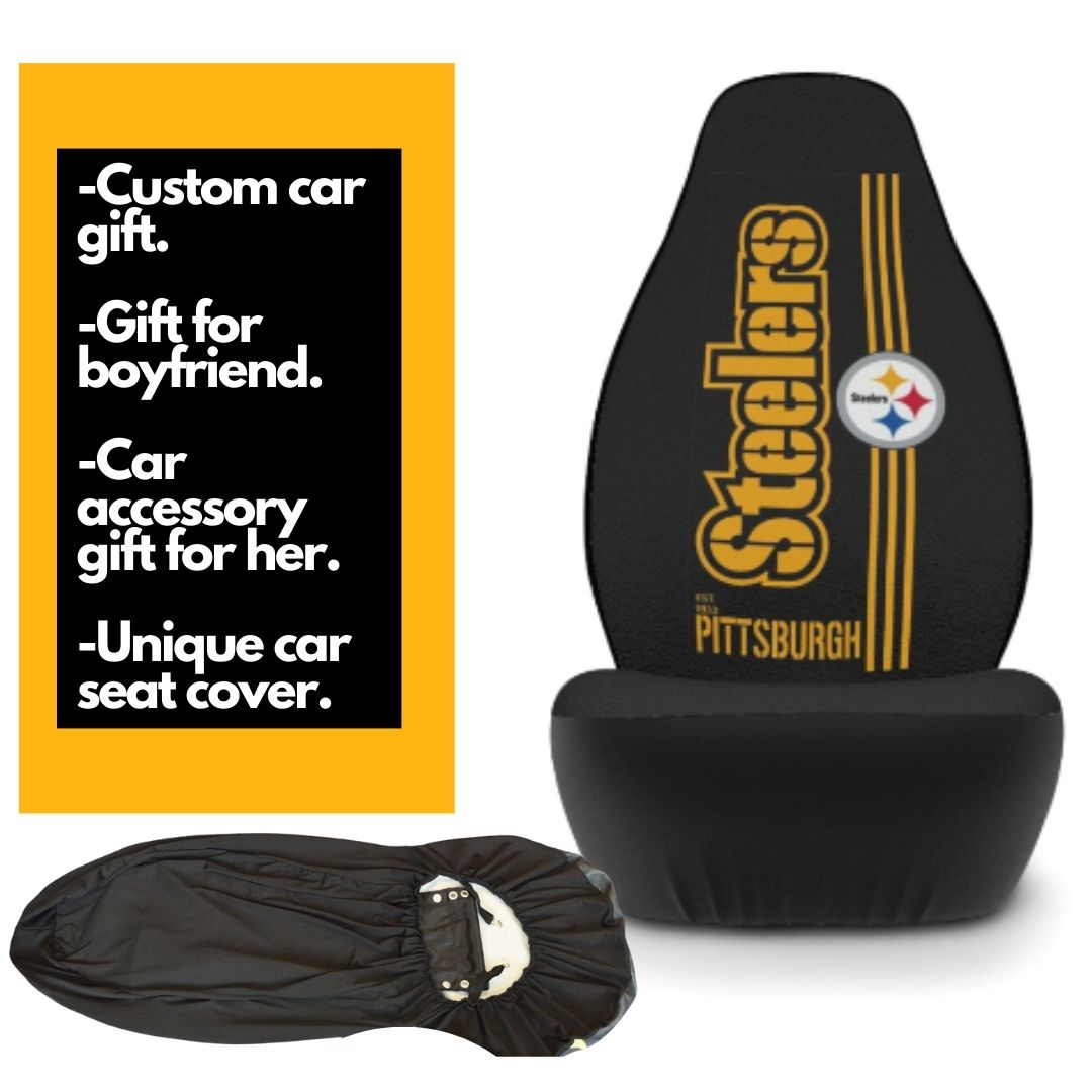 Pittsburgh Steelers Car Seat Covers Truck Seat Protectors Pittsburgh Football Gift for Steelers Fans