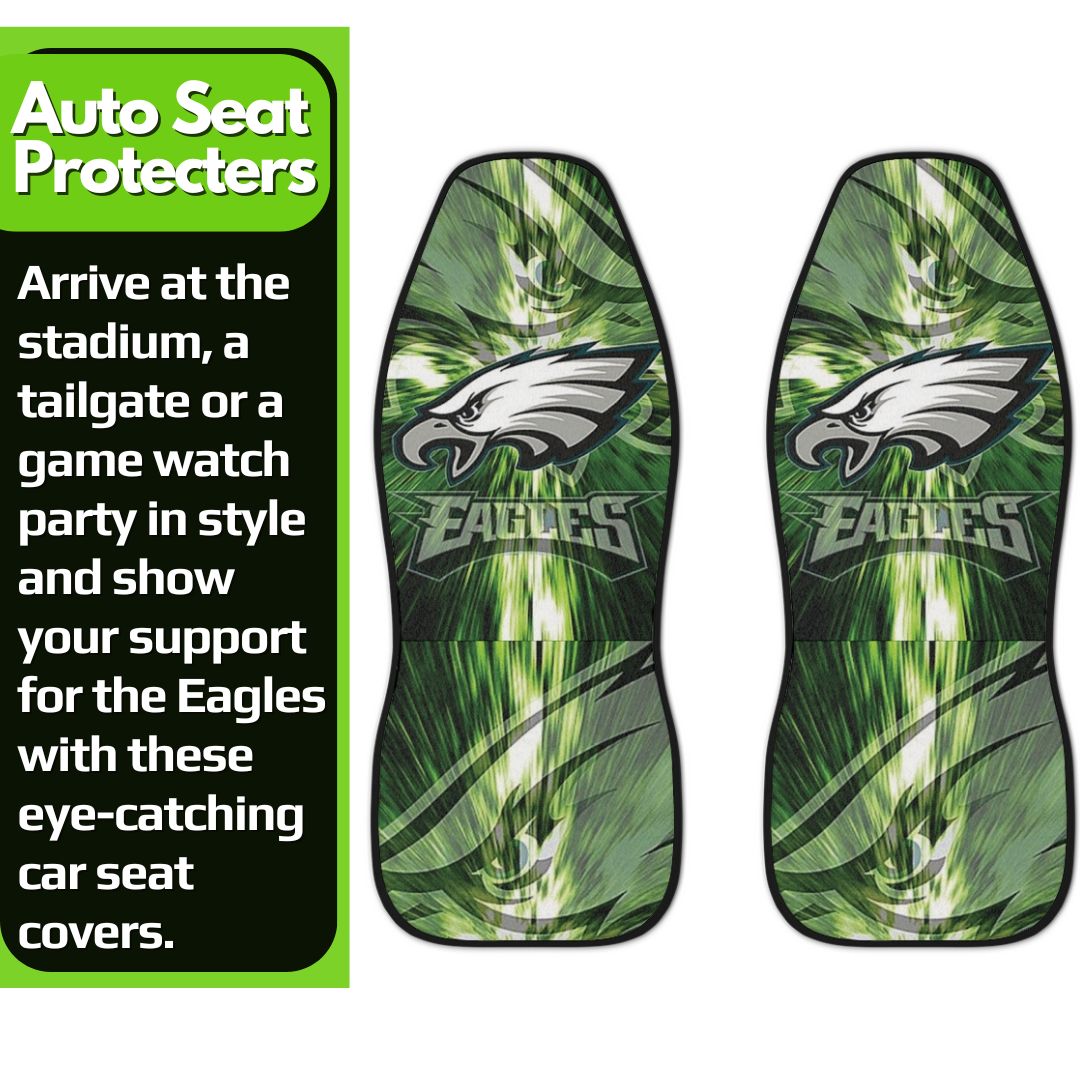 Philly Eagles Car Seat Covers Philadelphia Football Color Rush Truck Seat Protectors Philly Football Fan Gift Eagles Gift for Him and Gift for Her