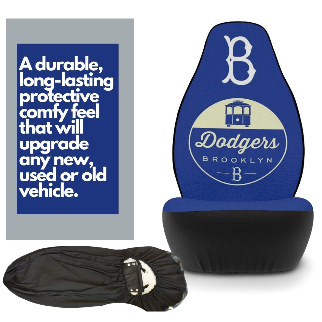 Brooklyn Dodgers Blue Car Seat Covers, Dodgers Baseball Club Truck Seat Covers Dodgers Fan Gift Car Accessories Gift