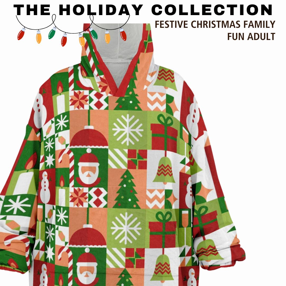 Festive Holiday Christmas Santa Snowman Fun Patchwork Fun SnuggleFit