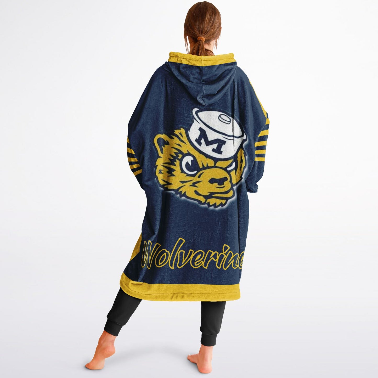 Michigan Football Cuddle Hoodie Maize & Blue Wolverines