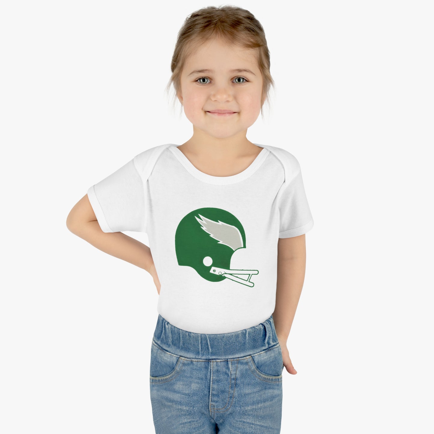 Infant Baby Rib Bodysuit Retro Eagles Helmet Future Eagle Comfy Fit Super Soft Feel