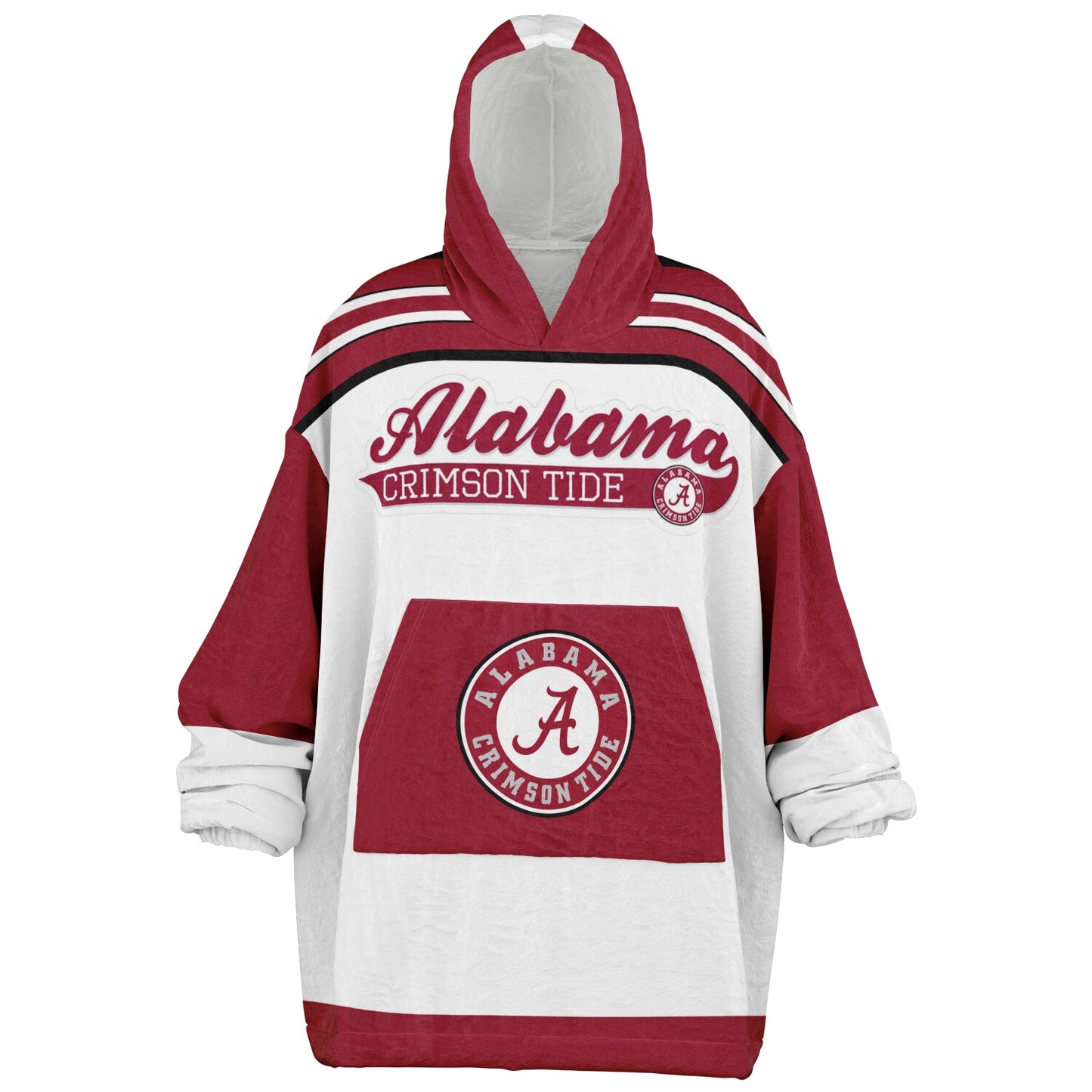 Alabama Crimson Tide White Cuddle Hoodie Great Gift for Alabama Fans & Alumni