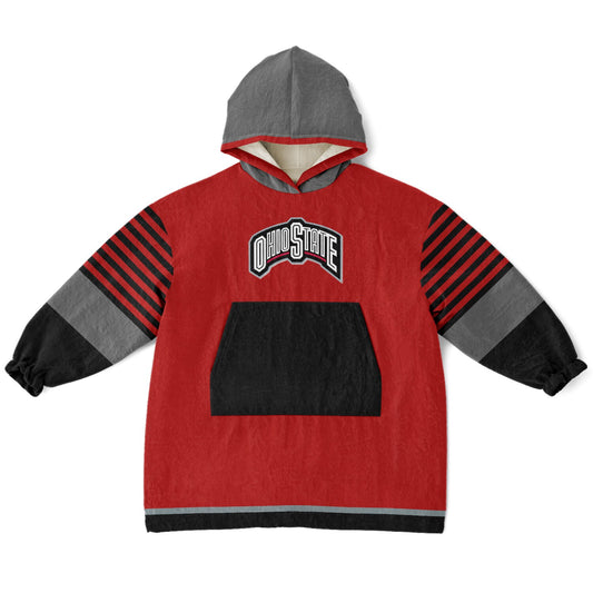 Youth Ohio St. Red Oversize Cuddle Hoodie  Great Gift for Young Fans & Future Buckeyes