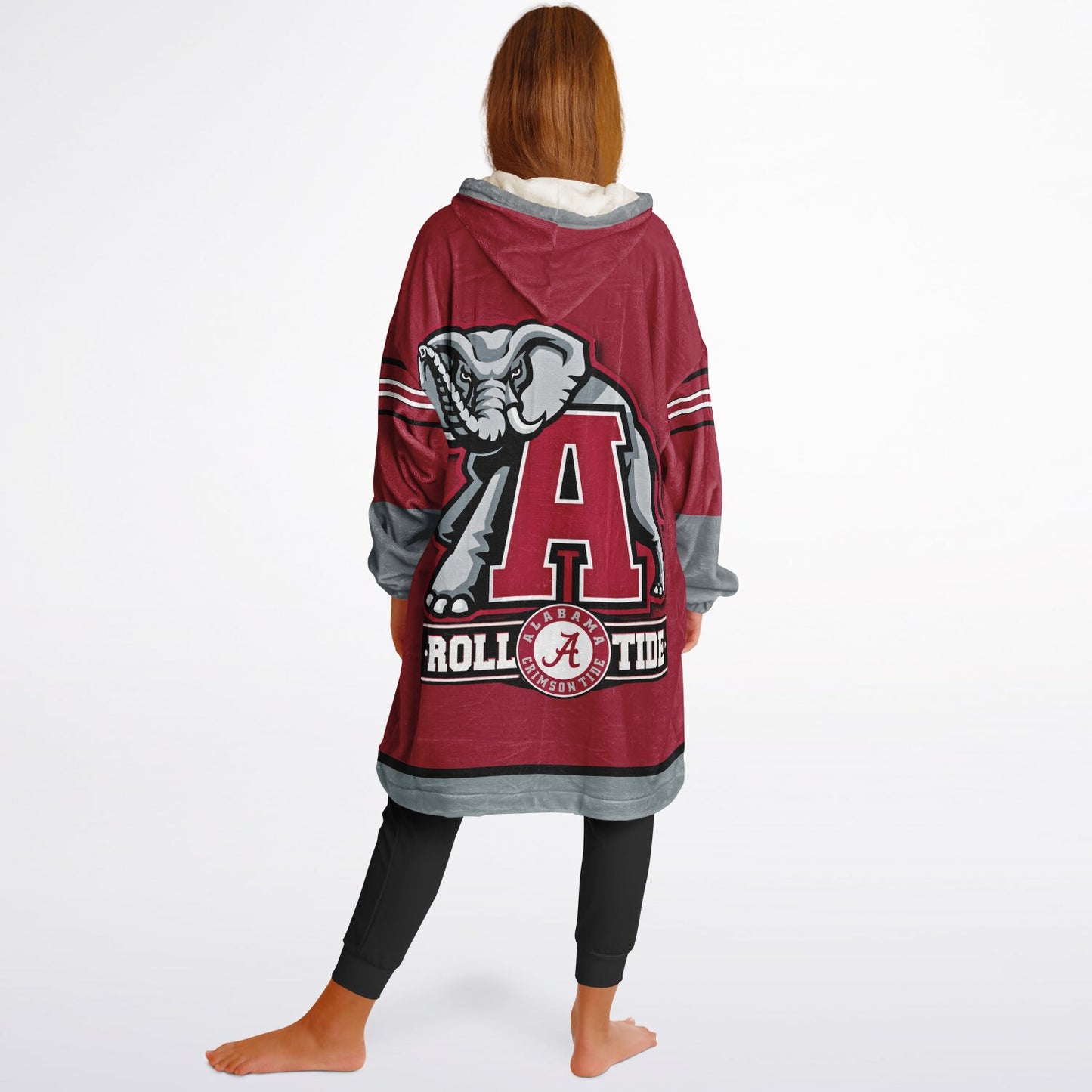 Youth Alalbama Crimson Tide Red Oversize Cuddle Hoodie Young Fan Gift From Alumni