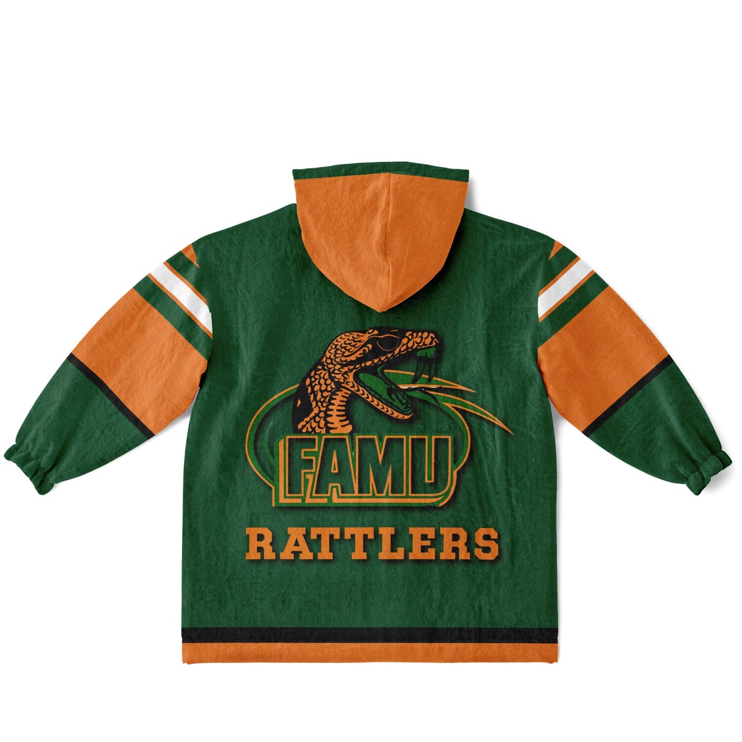 Youth FAMU Rattlers Green Oversize Cuddle Hoodie Young Fan Gift From Alumni