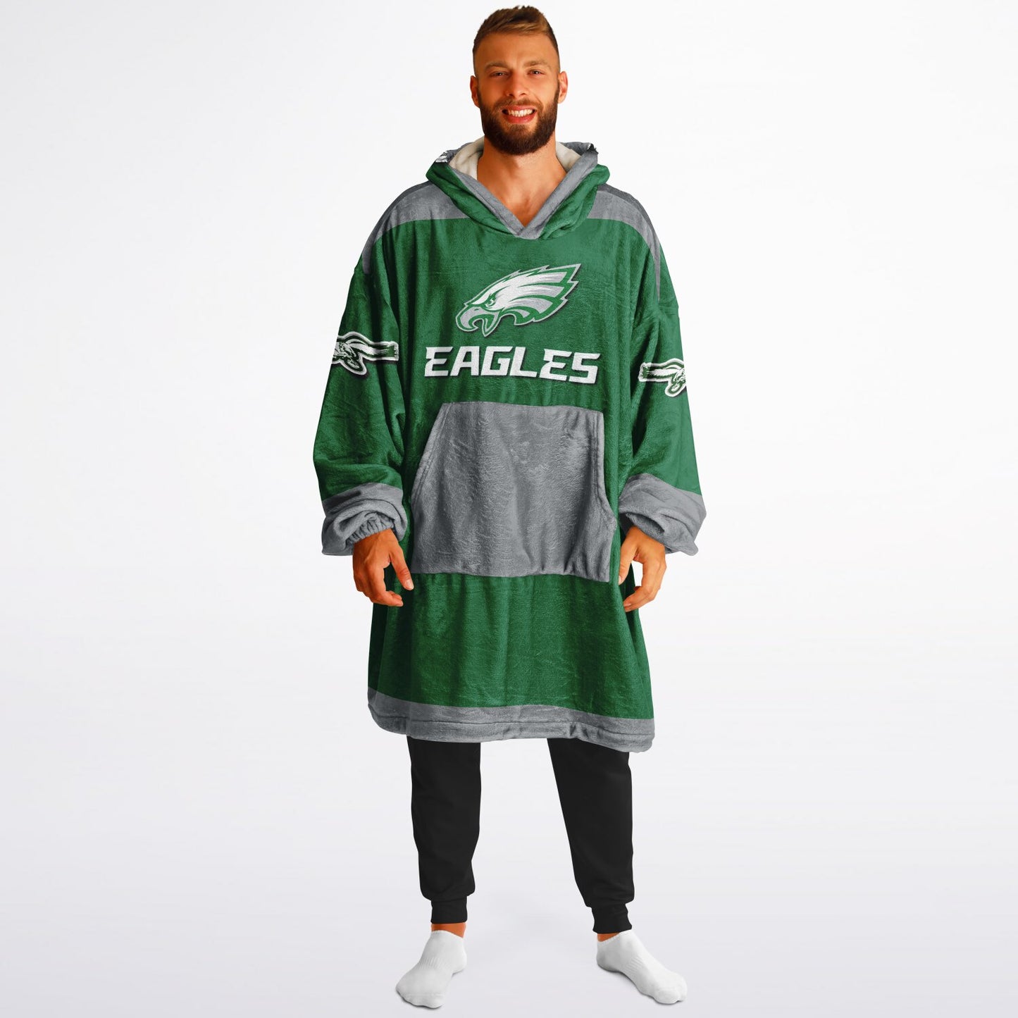 Eagles Retro Kelly Green Eagles Old School Look Cuddle Hoodie Great Gift for Fans