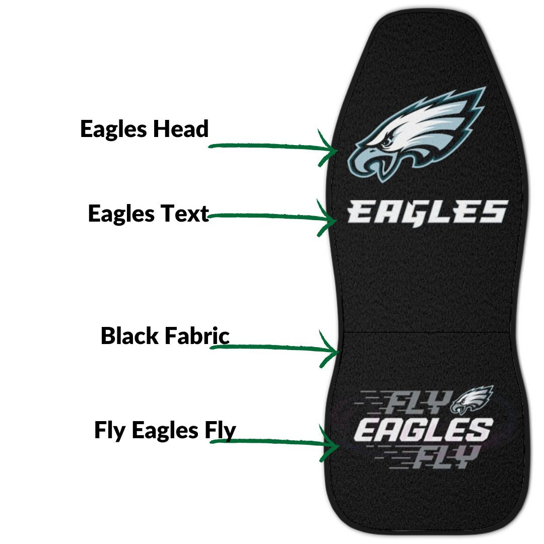 Philly Eagles Black Car Seat Cover Fly Eagles Fly Truck Seat Covers Philadelphia Sports Fan Gift