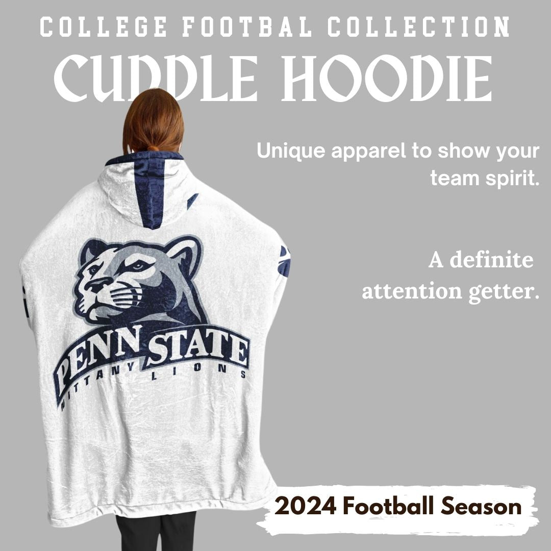 Penn St. Reversible Cuddle Hoodie  Home and Away Design Penn St. Alumni Gift For Students Parents and Fans