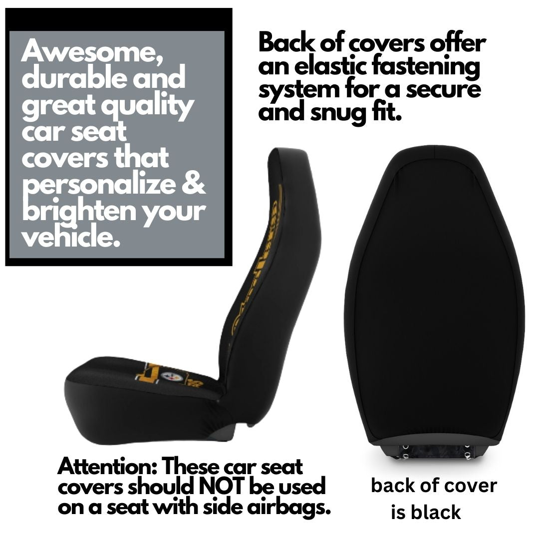 Pittsburgh Steelers Car Seat Covers Truck Seat Protectors Pittsburgh Football Gift for Steelers Fans