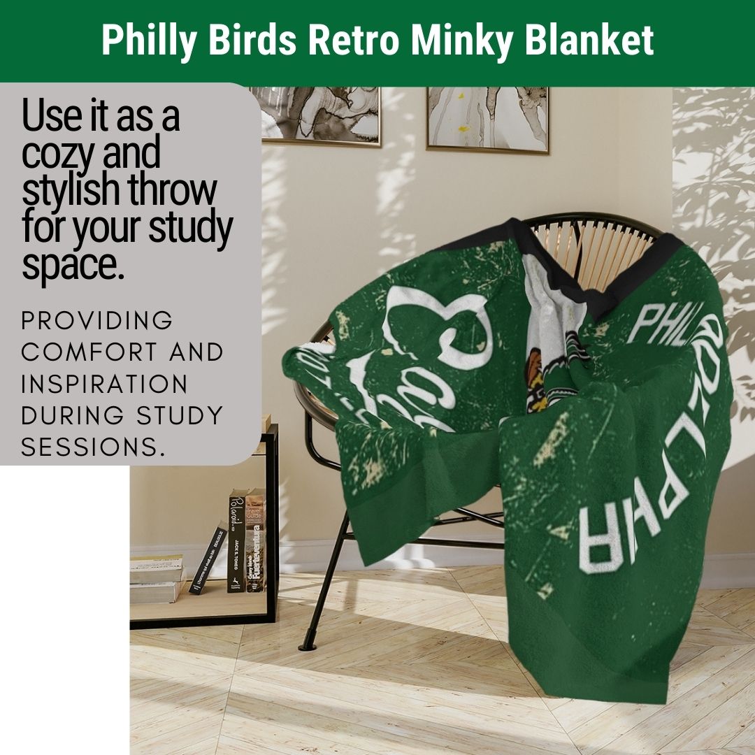 Eagles Throwback Soft Blanket A Great Birthday Gift for Philly Football Fans Throw Blanket to Watch Eagles Games Sports Home Decor