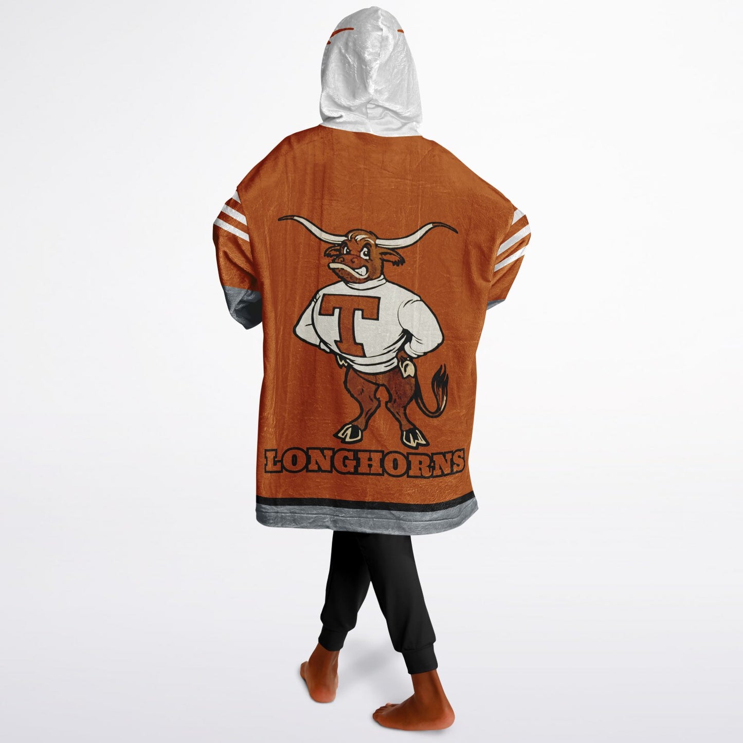 Youth Texas Longhorns Burnt Orange Oversize Cuddle Hoodie  Young Fan Gift From Alumni