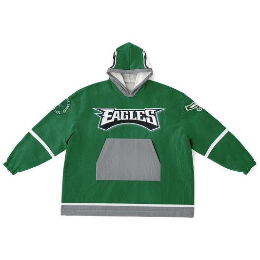 Philadelphia Eagles Kelly Green Oversize Hooded Blanket