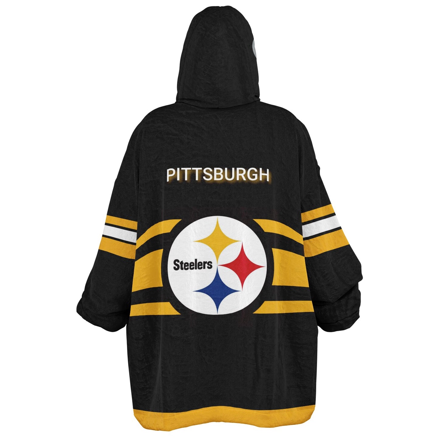 Steelers "PITTSBURGH" Oversize Cuddle Hoodie Yellow Pocket