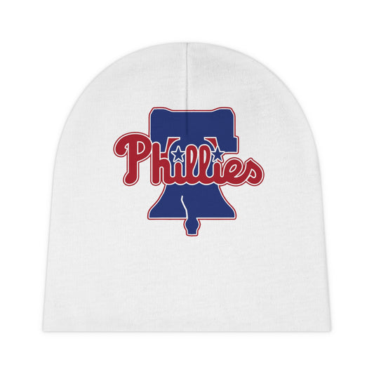 Phillies White Baby Beanie