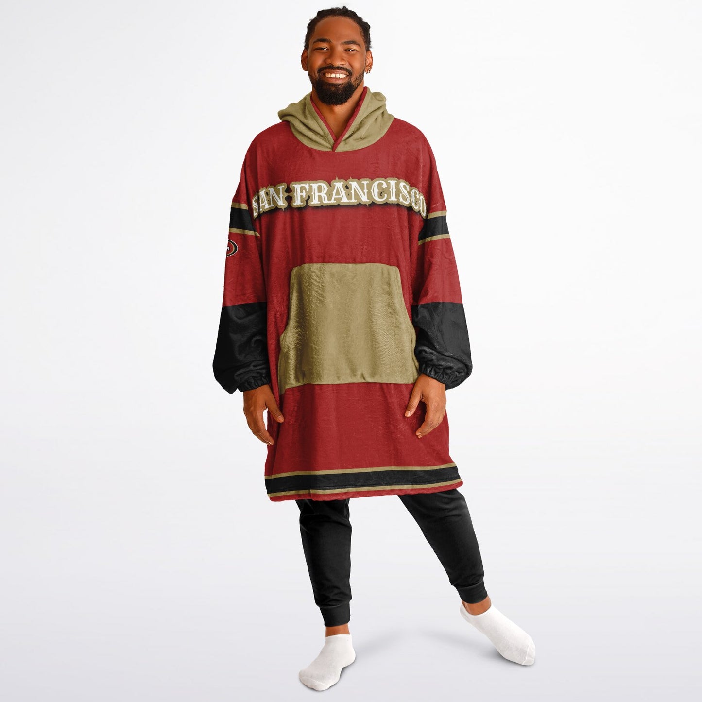 SF 49ers Red Cozy Cuddle Hoodie Gift for 49ers Fans