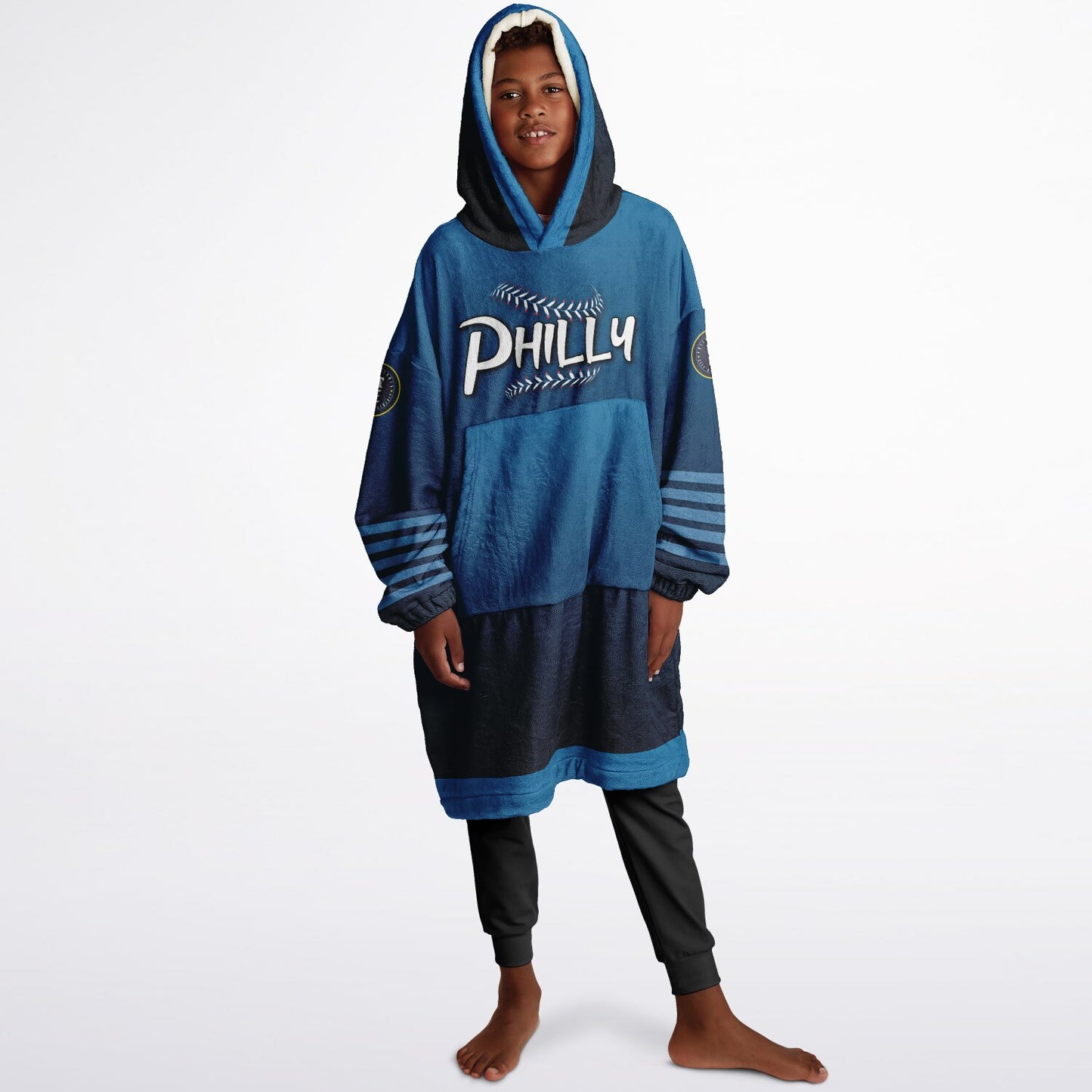 Youth Phillies City Connect Look Blue Cuddle Hoodie