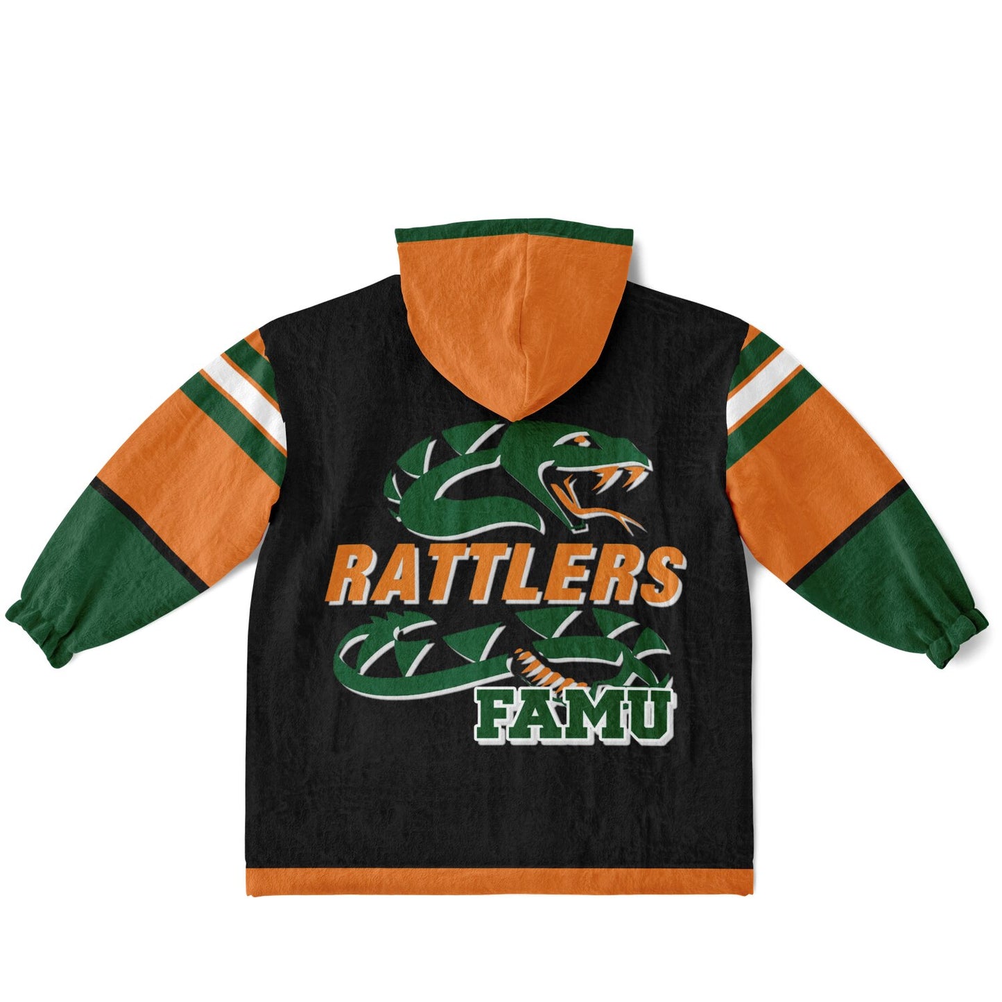 Youth FAMU Rattlers Black Oversize Cuddle Hoodie Young Fan Gift From Alumni