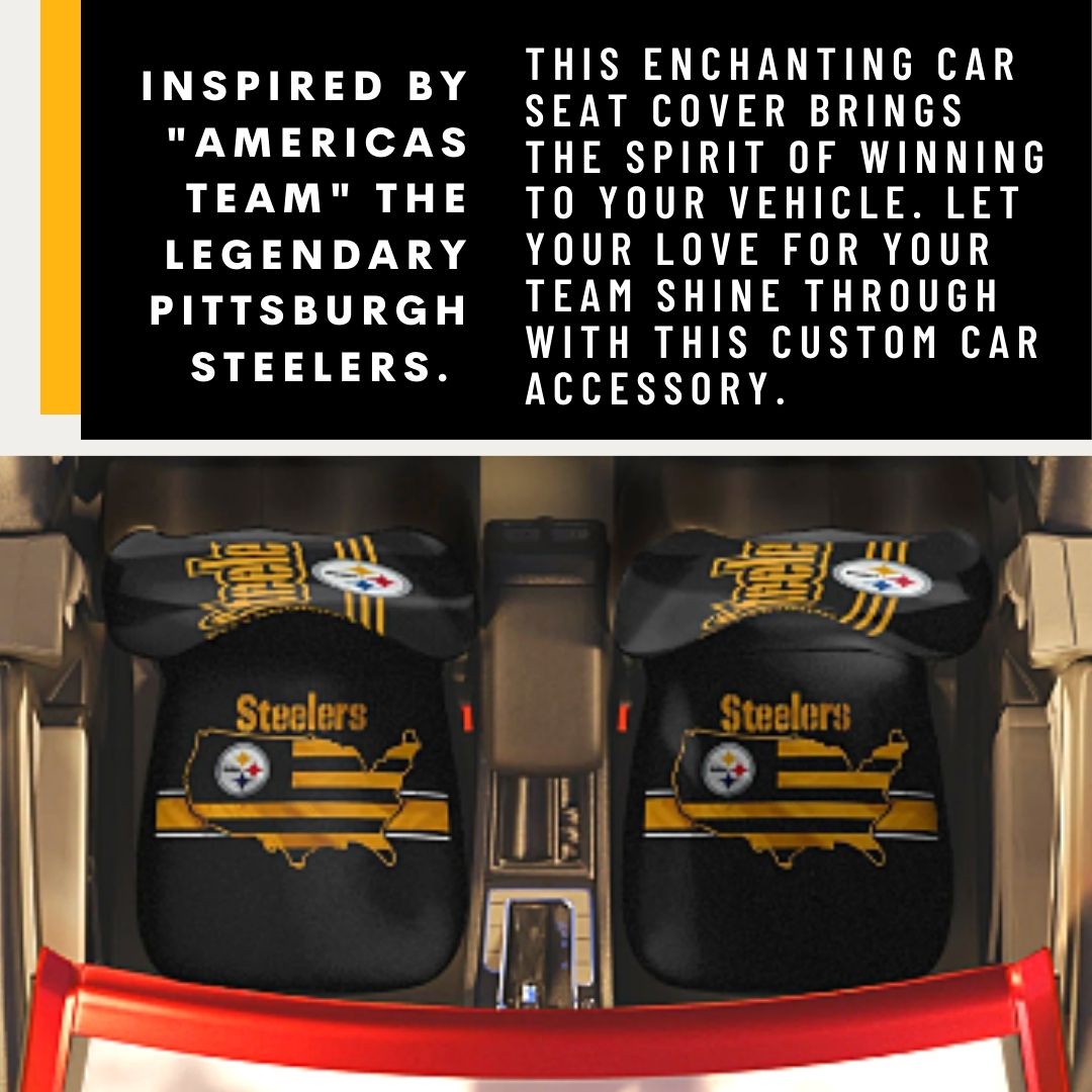 Pittsburgh Steelers Car Seat Covers Truck Seat Protectors Pittsburgh Football Gift for Steelers Fans