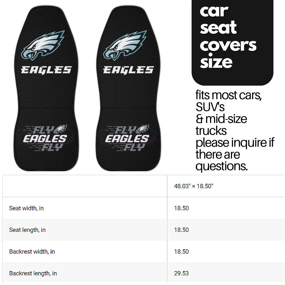 Philly Eagles Black Car Seat Cover Fly Eagles Fly Truck Seat Covers Philadelphia Sports Fan Gift