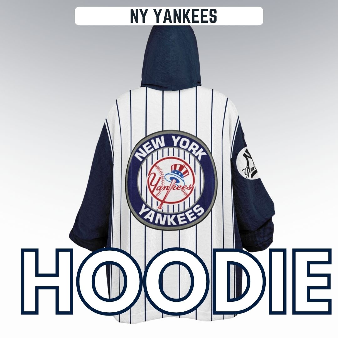 NY Yankees Pinstripe Oversize Cuddle Hoodie