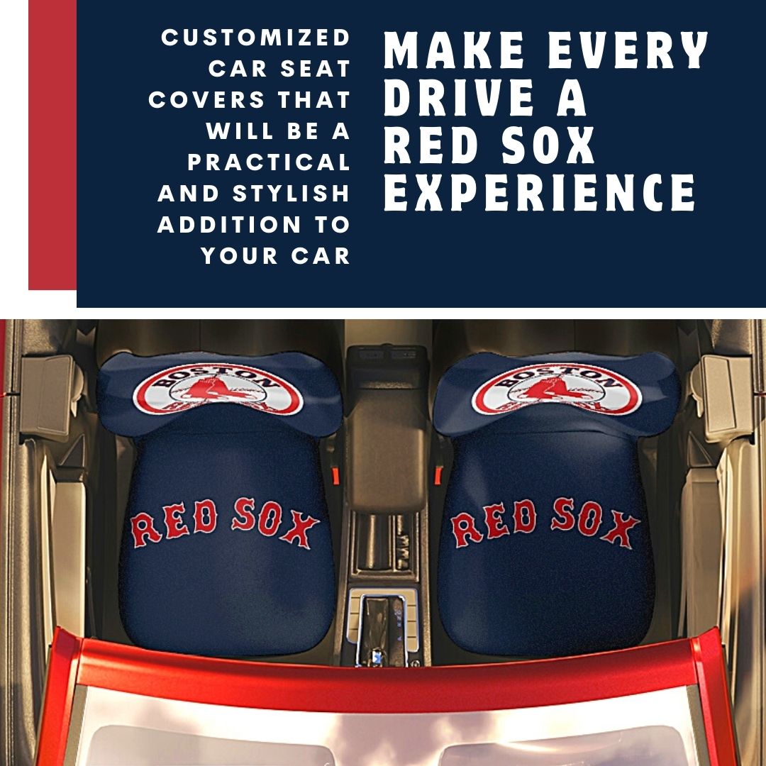 Boston Red Sox Car Seat Covers Red Sox Baseball Club Vehicle Seat Covers Red Sox Fan Gift Car Accessories Gift