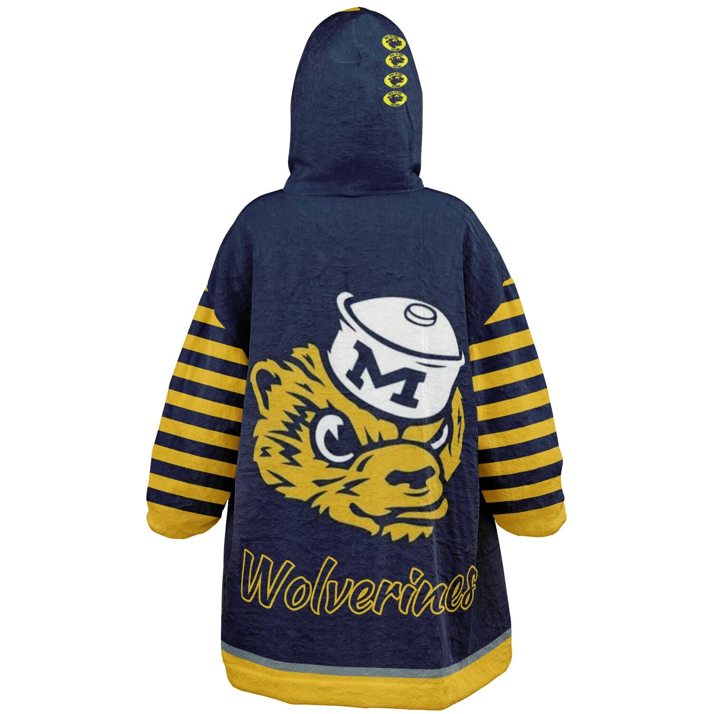 Youth Michigan Blue & Maize Oversize Cuddle Hoodie